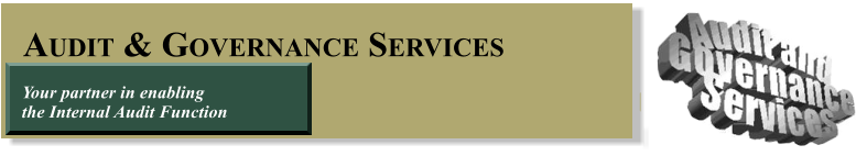 AUDIT & GOVERNANCE SERVICES Your partner in enabling  the  Internal Audit Function � � AUDIT & GOVERNANCE SERVICES Your partner in enabling  the  Internal Audit Function � �  Your partner in enabling  AUDIT & GOVERNANCE SERVICES  Your partner in enabling the Internal Audit Function